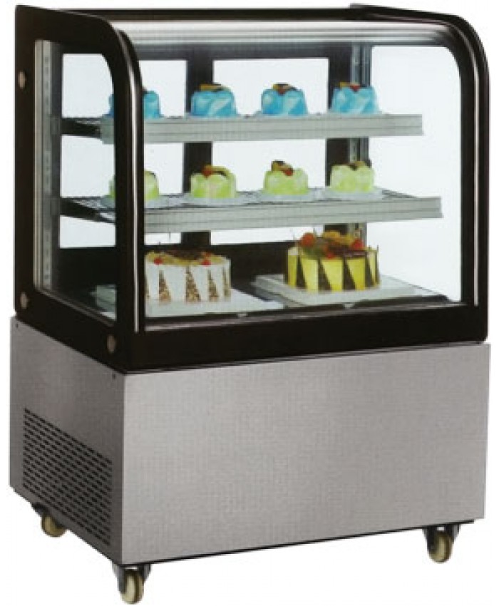 36" Refrigerated Curved Glass Display Case (Omcan)